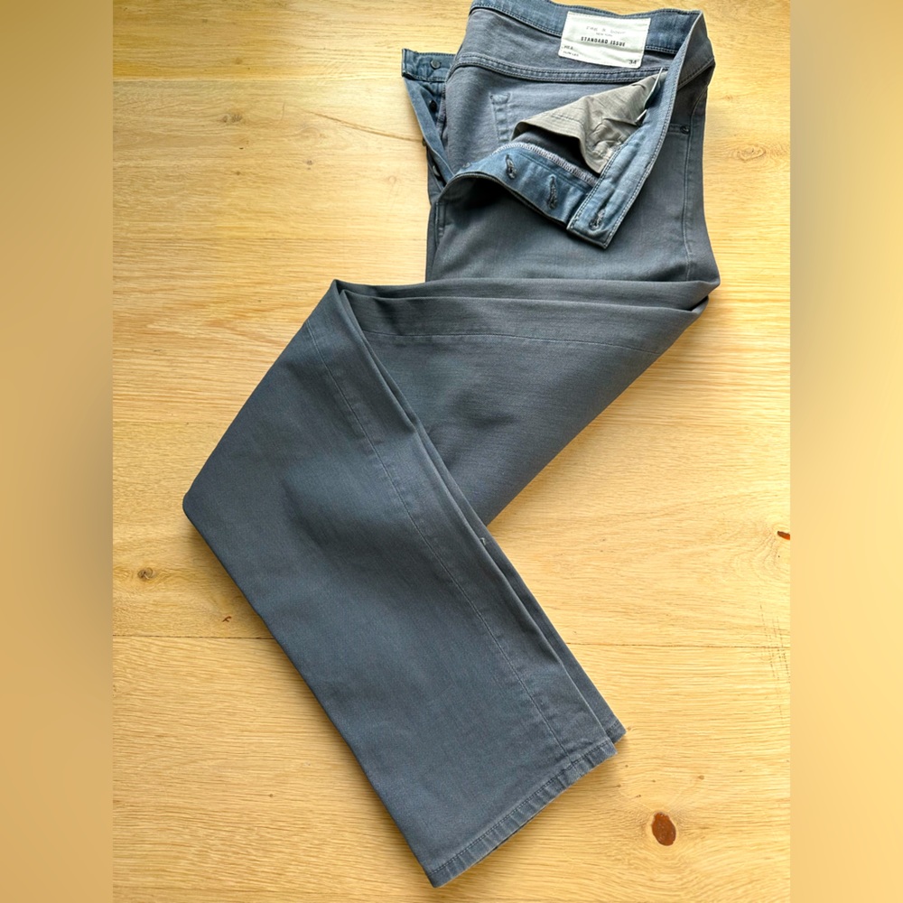 Rag & Bone ‘standard issue’ coated Grey jeans